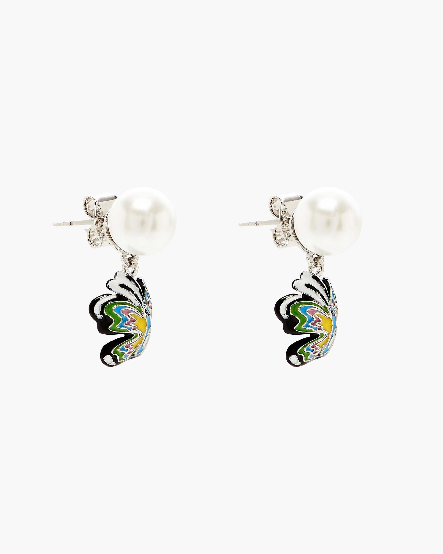 Hattie Stewart X MJ Butterfly Pearl Earrings