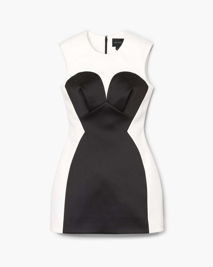 Seamed Up Satin Dress