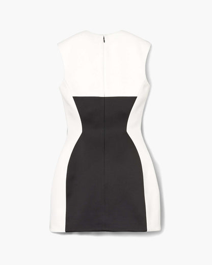 Seamed Up Satin Dress