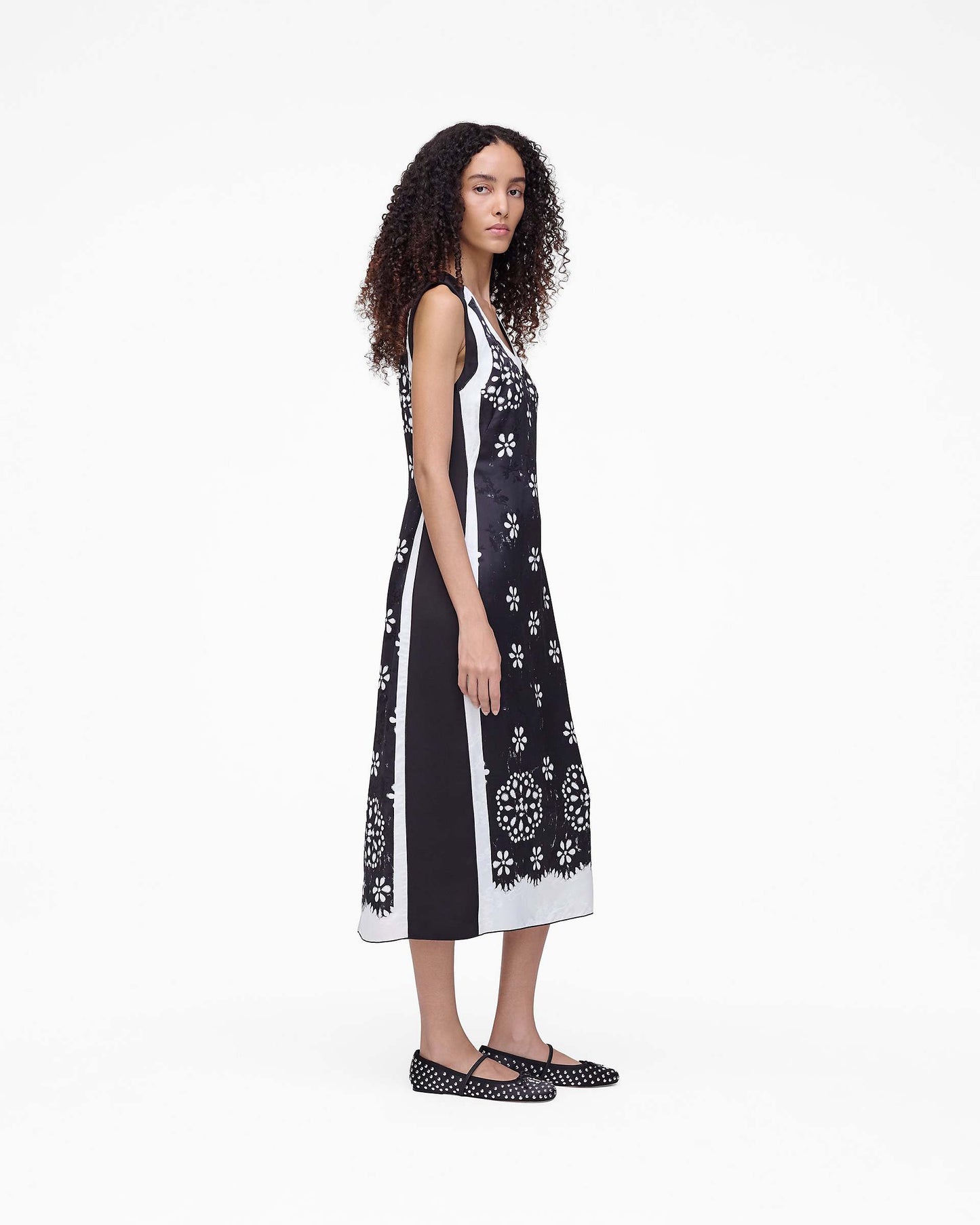 Trompe L'Oeil Eyelet Dress