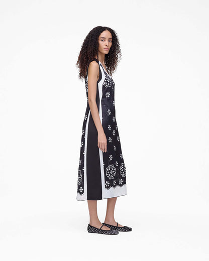 Trompe L'Oeil Eyelet Dress