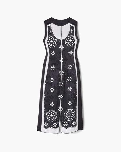 Trompe L'Oeil Eyelet Dress