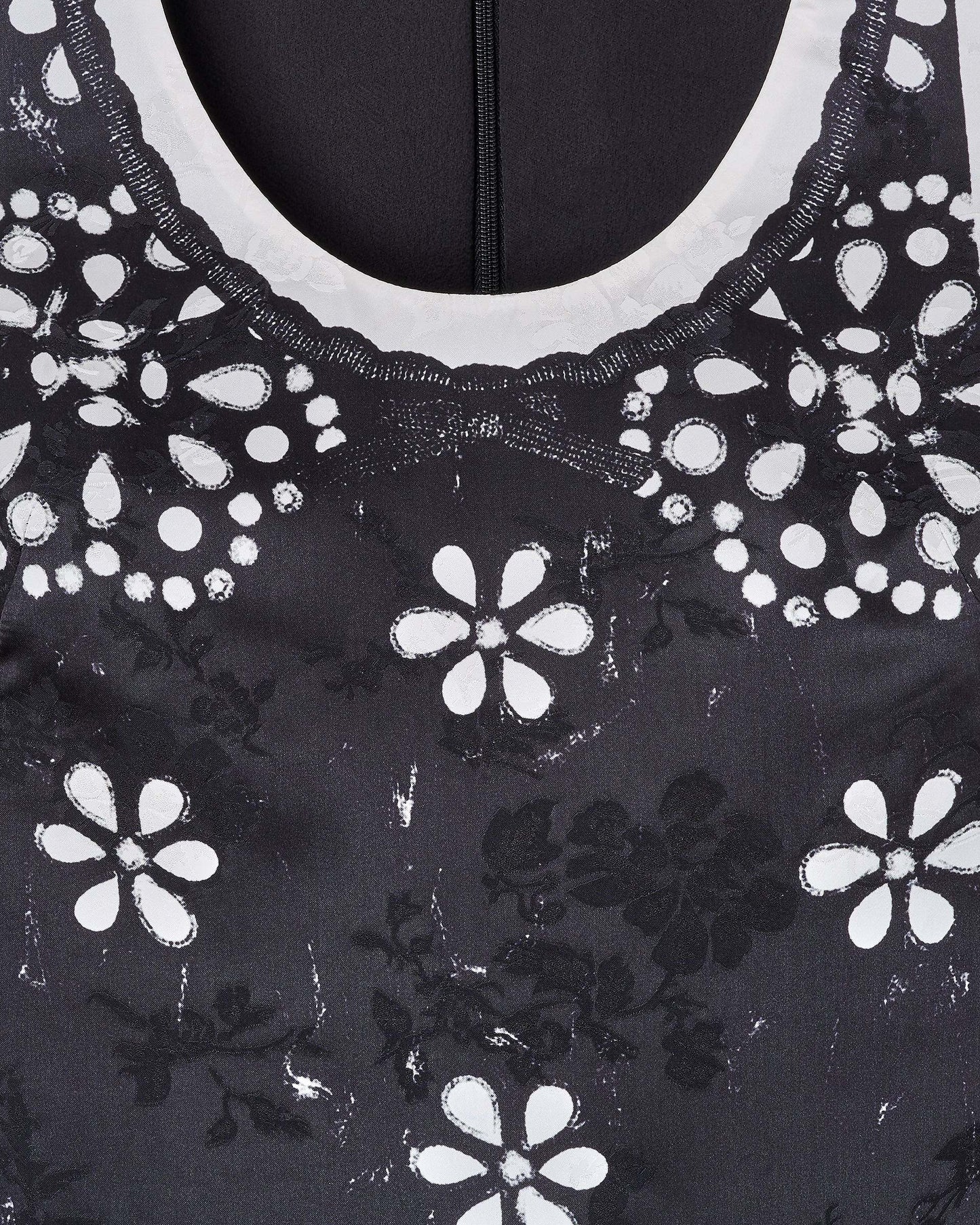 Trompe L'Oeil Eyelet Dress