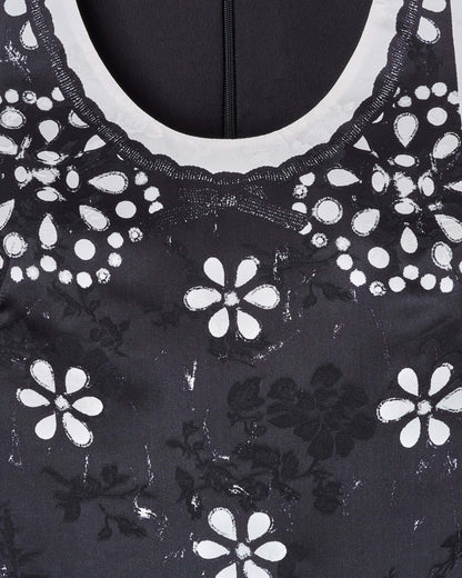 Trompe L'Oeil Eyelet Dress
