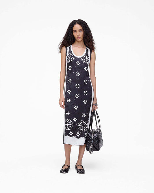 Trompe L'Oeil Eyelet Dress