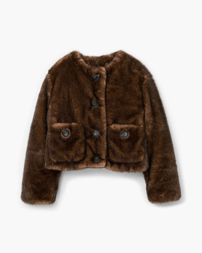 Teddy Cropped Jacket