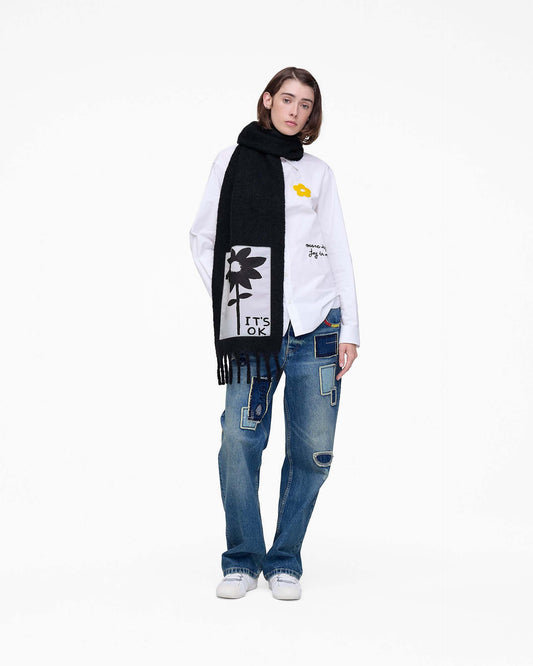 David Shrigley X MJ It's Ok Wool Scarf