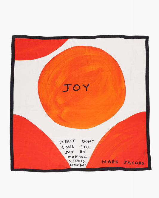 David Shrigley X MJ Joy Silk Scarf