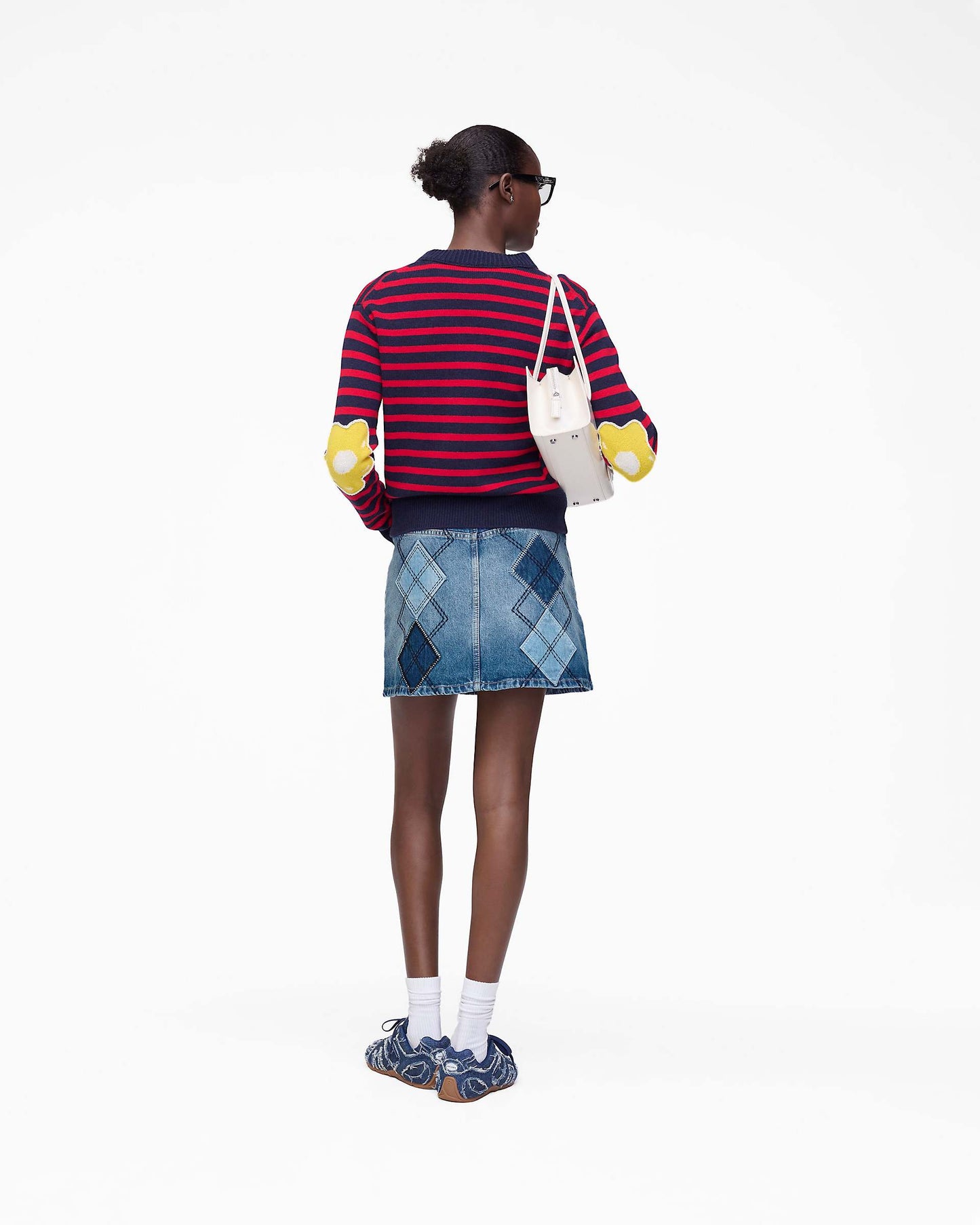 Argyle Patchwork Mini Skirt