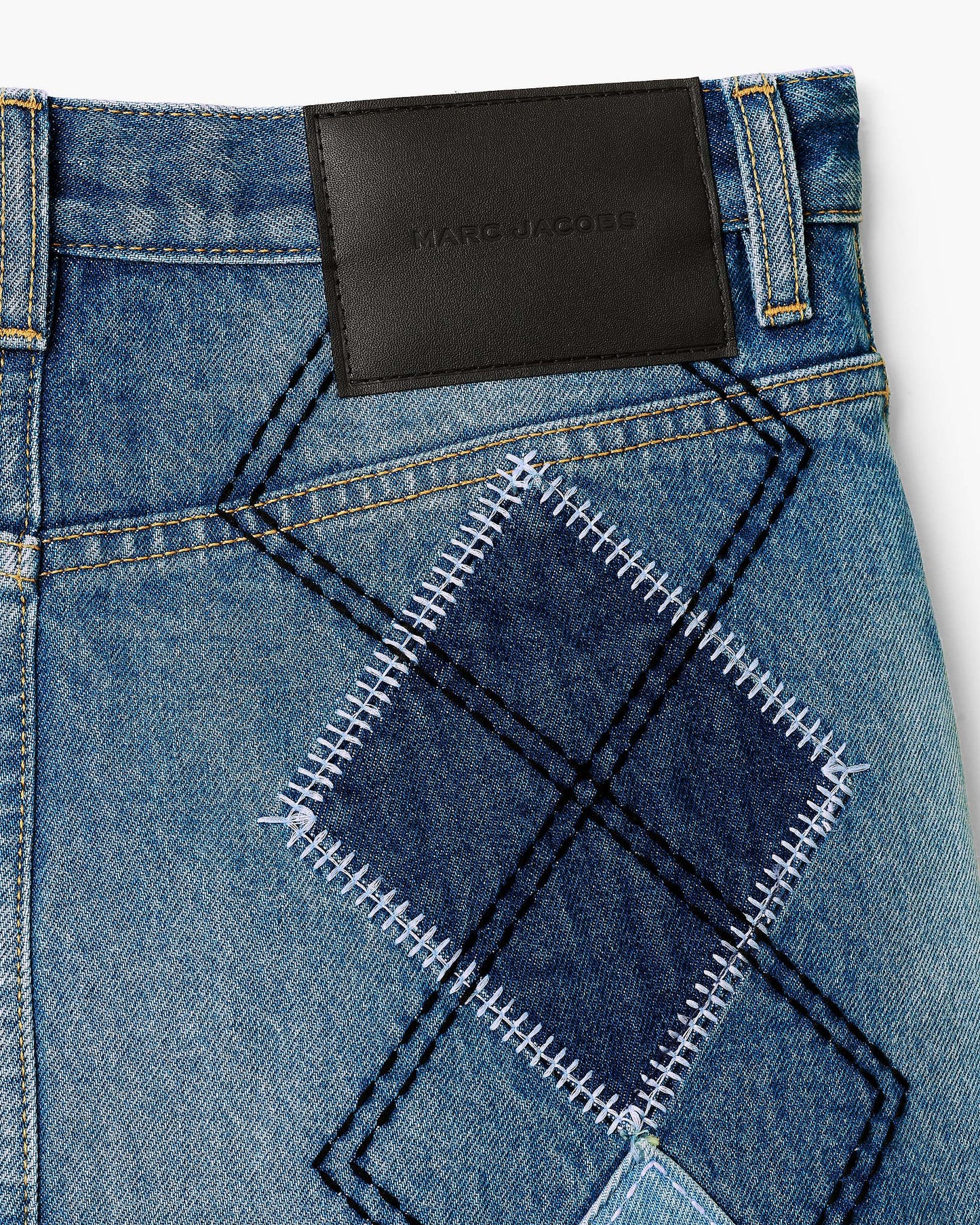 Argyle Patchwork Mini Skirt