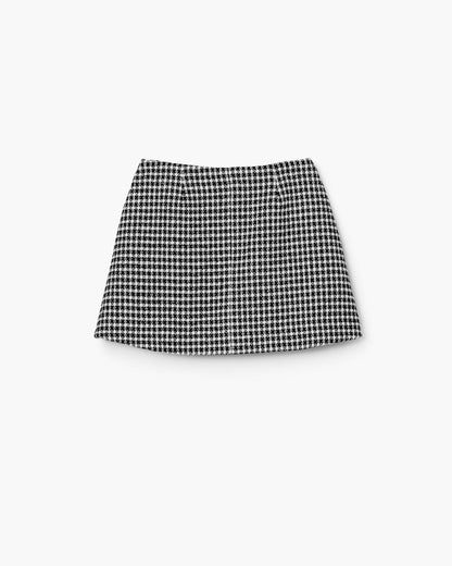 Gingham Tweed Mini Skirt