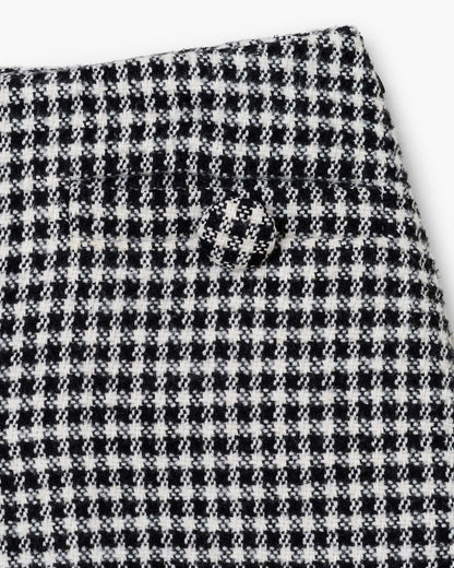 Gingham Tweed Mini Skirt