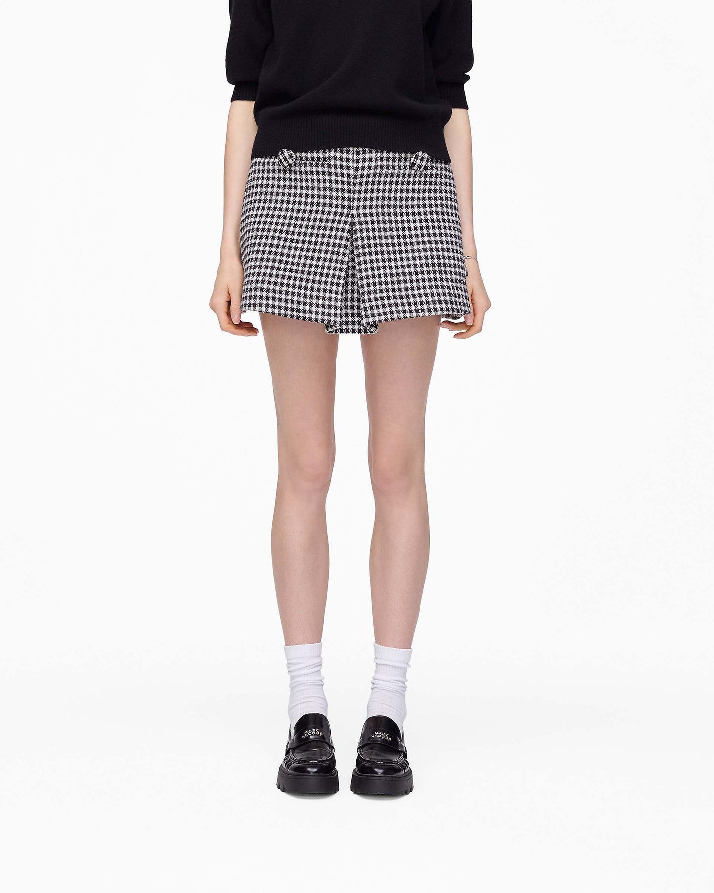 Gingham Tweed Mini Skirt