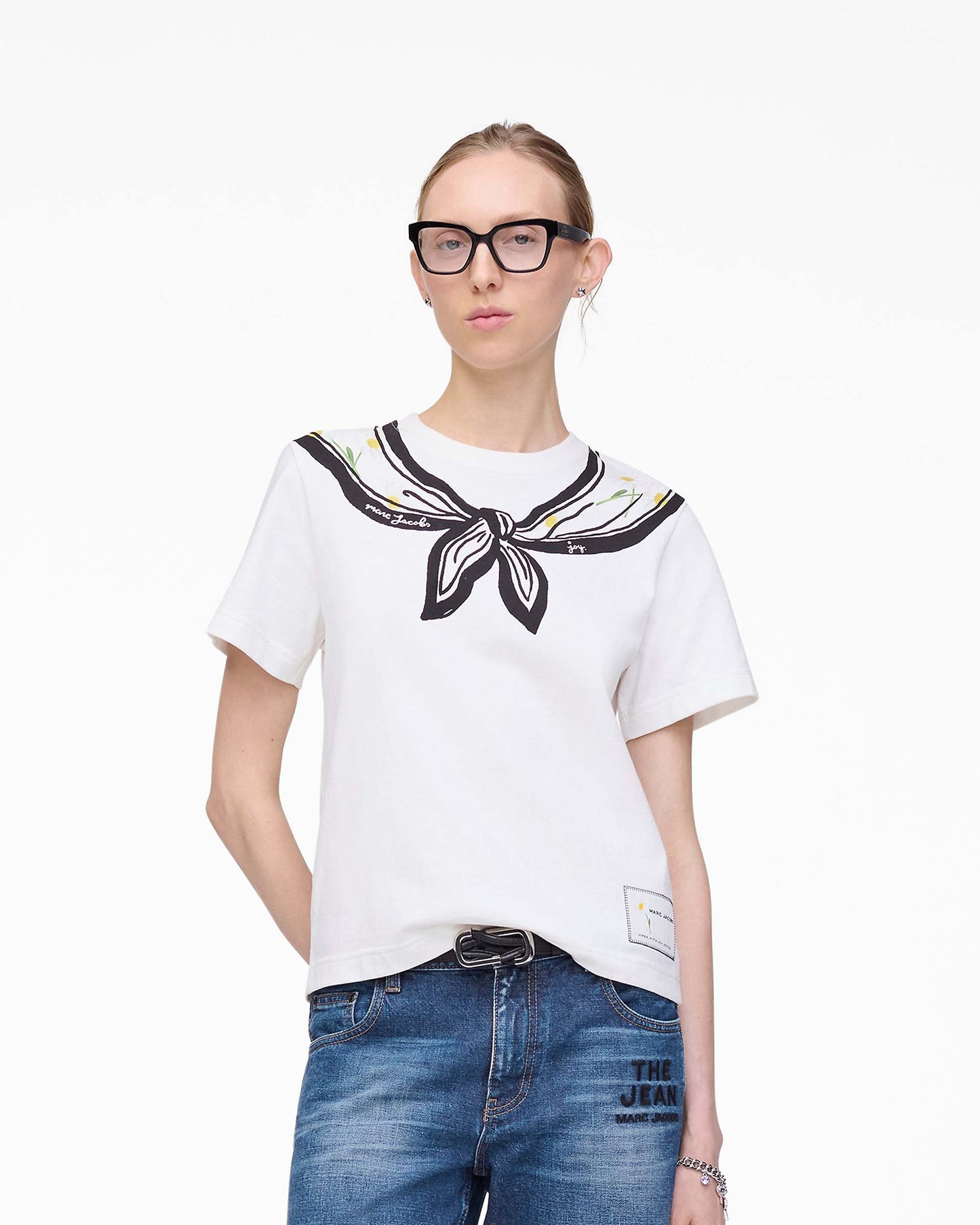 Trompe L'Oeil Scarf Baby Tee