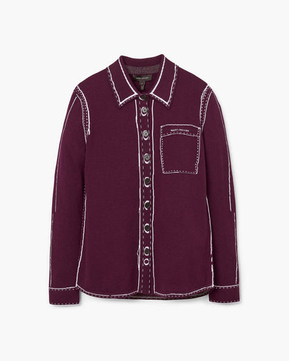 Trompe L'Oeil Knit Button Down