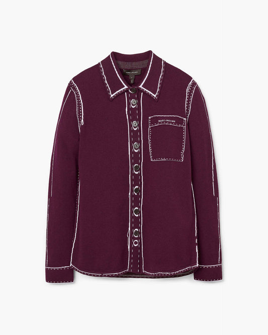 Trompe L'Oeil Knit Button Down