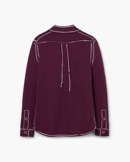 Trompe L'Oeil Knit Button Down