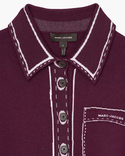 Trompe L'Oeil Knit Button Down