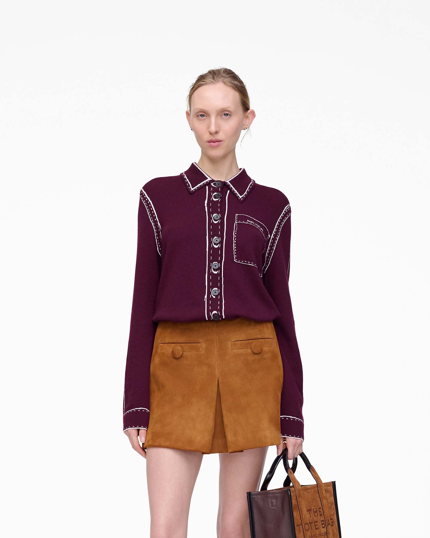 Trompe L'Oeil Knit Button Down