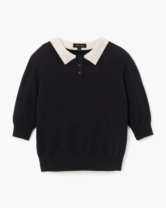 Trompe L'Oeil Knit Polo