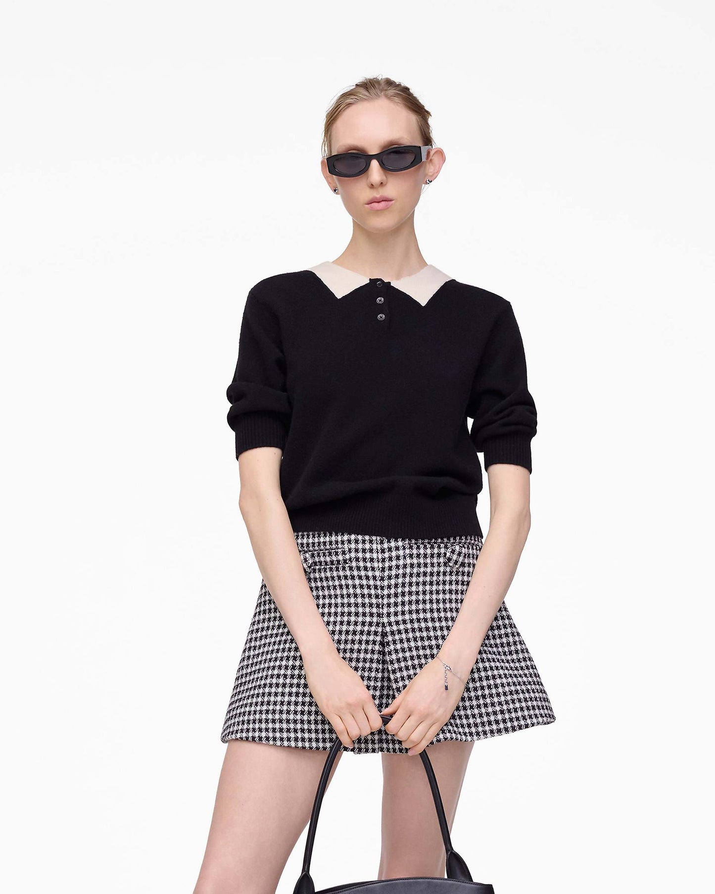Trompe L'Oeil Knit Polo