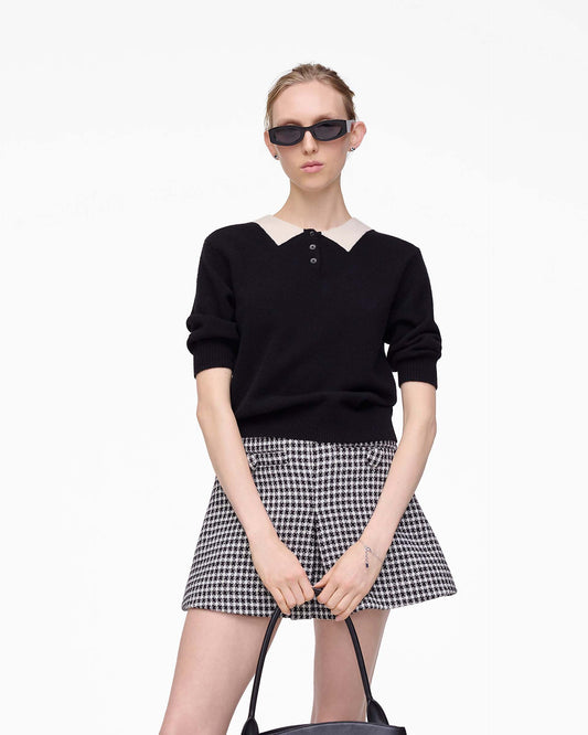 Trompe L'Oeil Knit Polo
