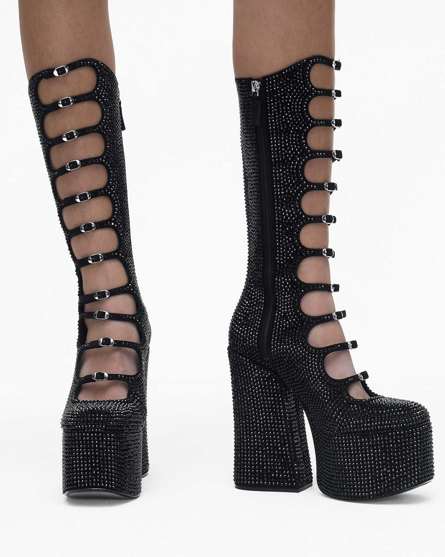 The Rhinestone  Kiki Knee-High Boot