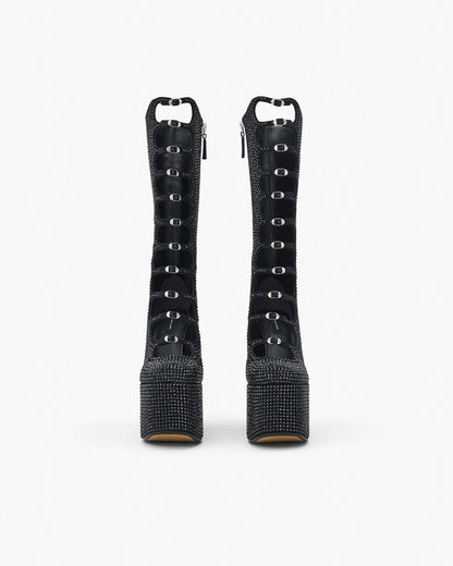 The Rhinestone  Kiki Knee-High Boot