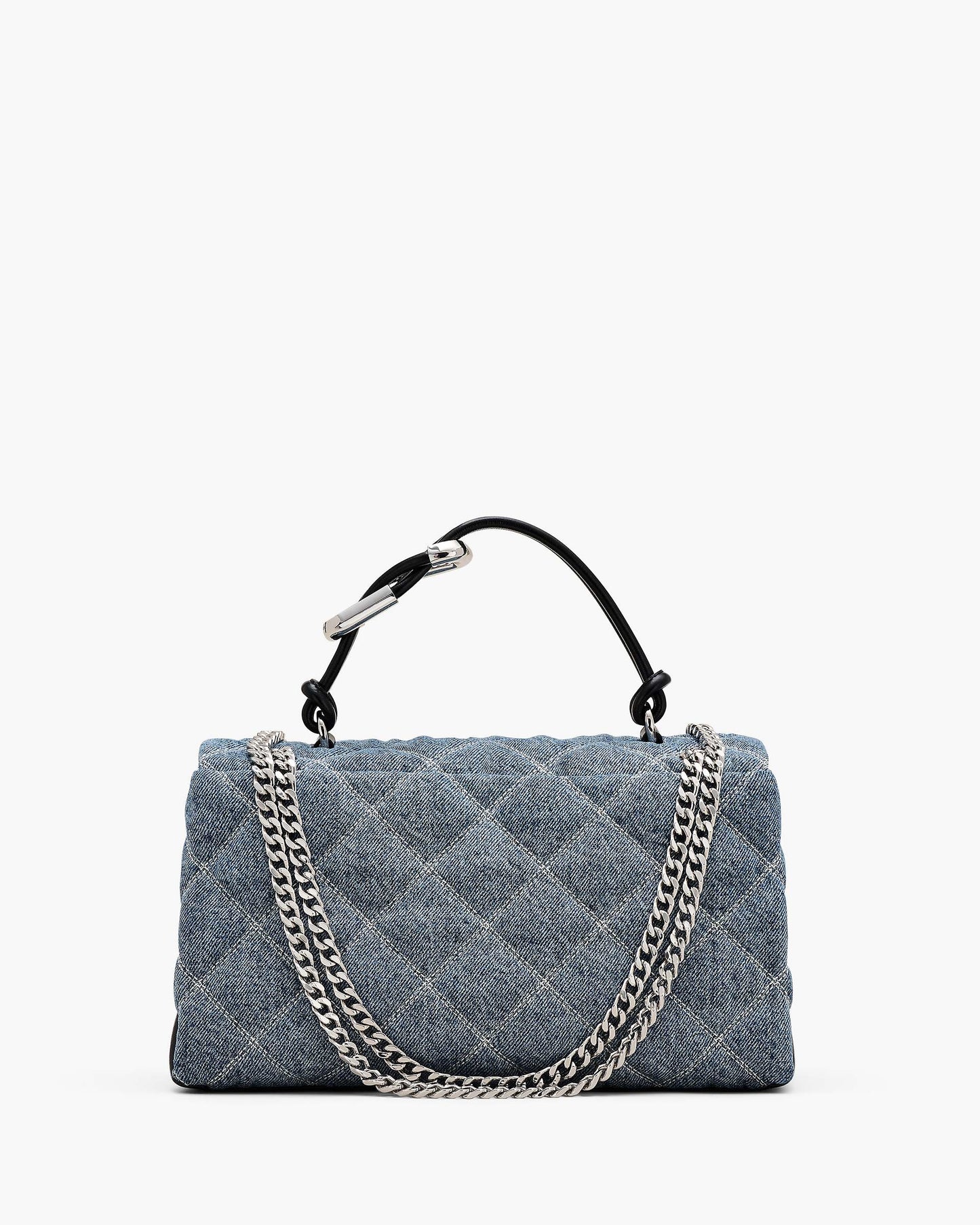 The Quilted  Denim Dual Convertible Shoulder Bag
