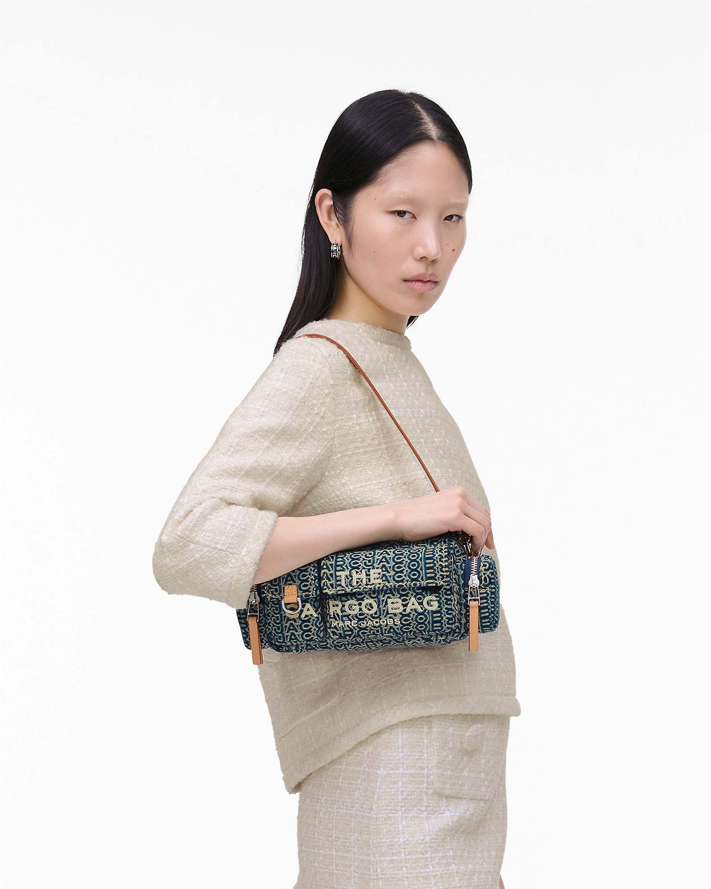The Cargo  Monogram Denim Shoulder Bag