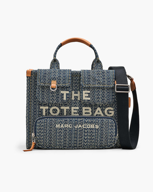 The Cargo  Monogram Denim Medium Tote Bag