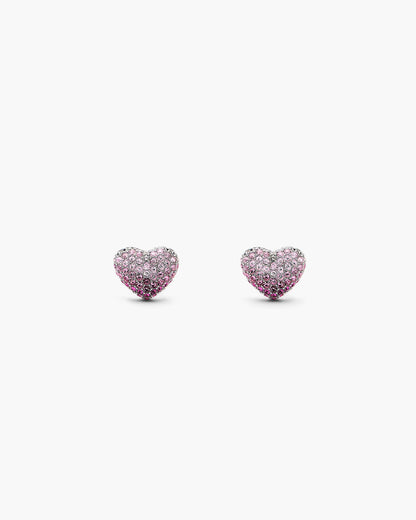 The Heart  Balloon Pave Earrings