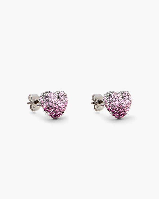 The Heart  Balloon Pave Earrings