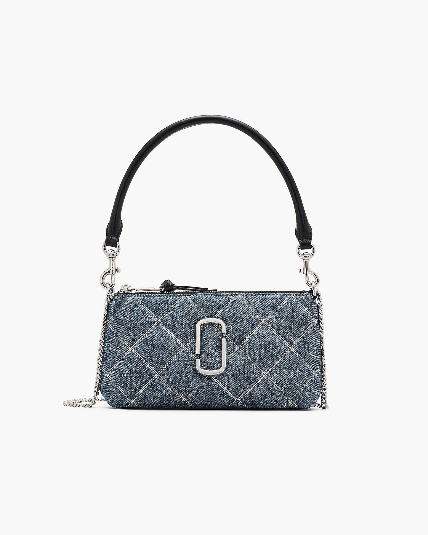 The Quilted  Denim Snapshot Convertible Shoulder Bag