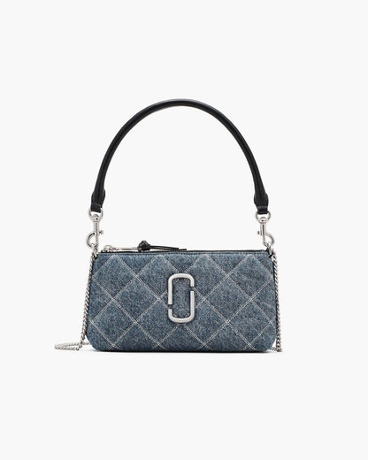 The Quilted  Denim Snapshot Convertible Shoulder Bag