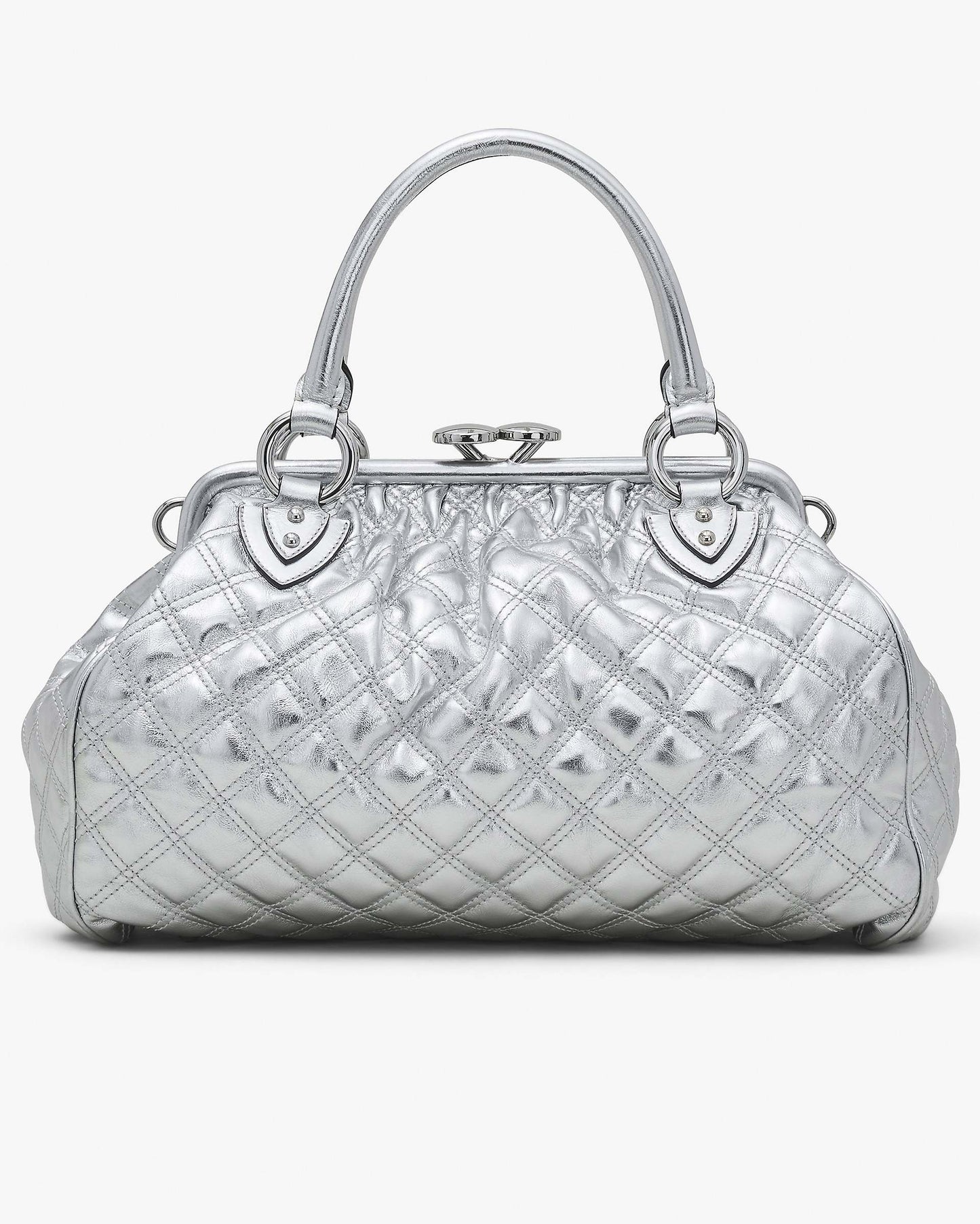 Re-Edition Quilted  Metallic Leather Stam Bag