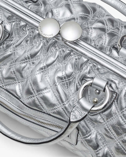 Re-Edition Quilted  Metallic Leather Stam Bag