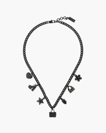 Mini Icon Pave Charm Necklace