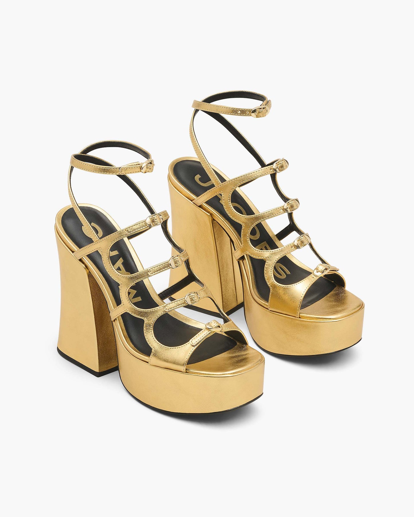 The Metallic  Leather Kiki Platform Sandal