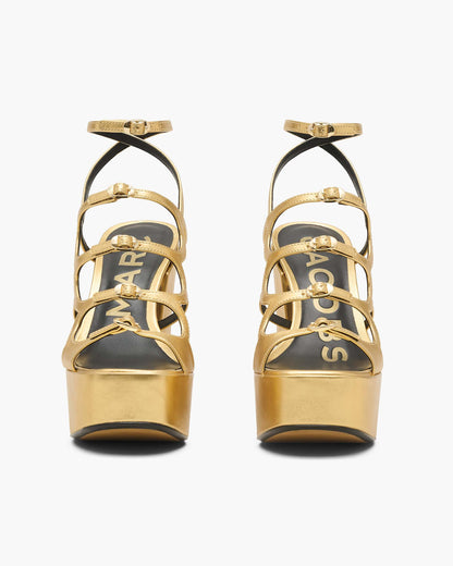 The Metallic  Leather Kiki Platform Sandal