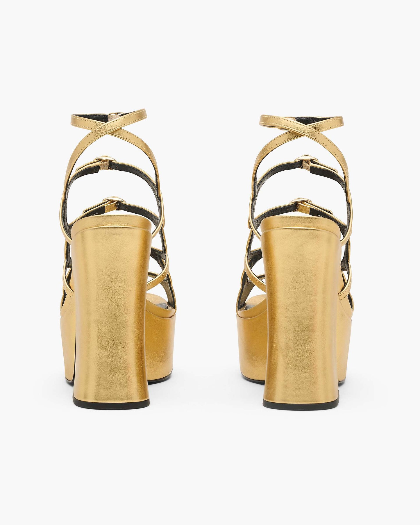 The Metallic  Leather Kiki Platform Sandal
