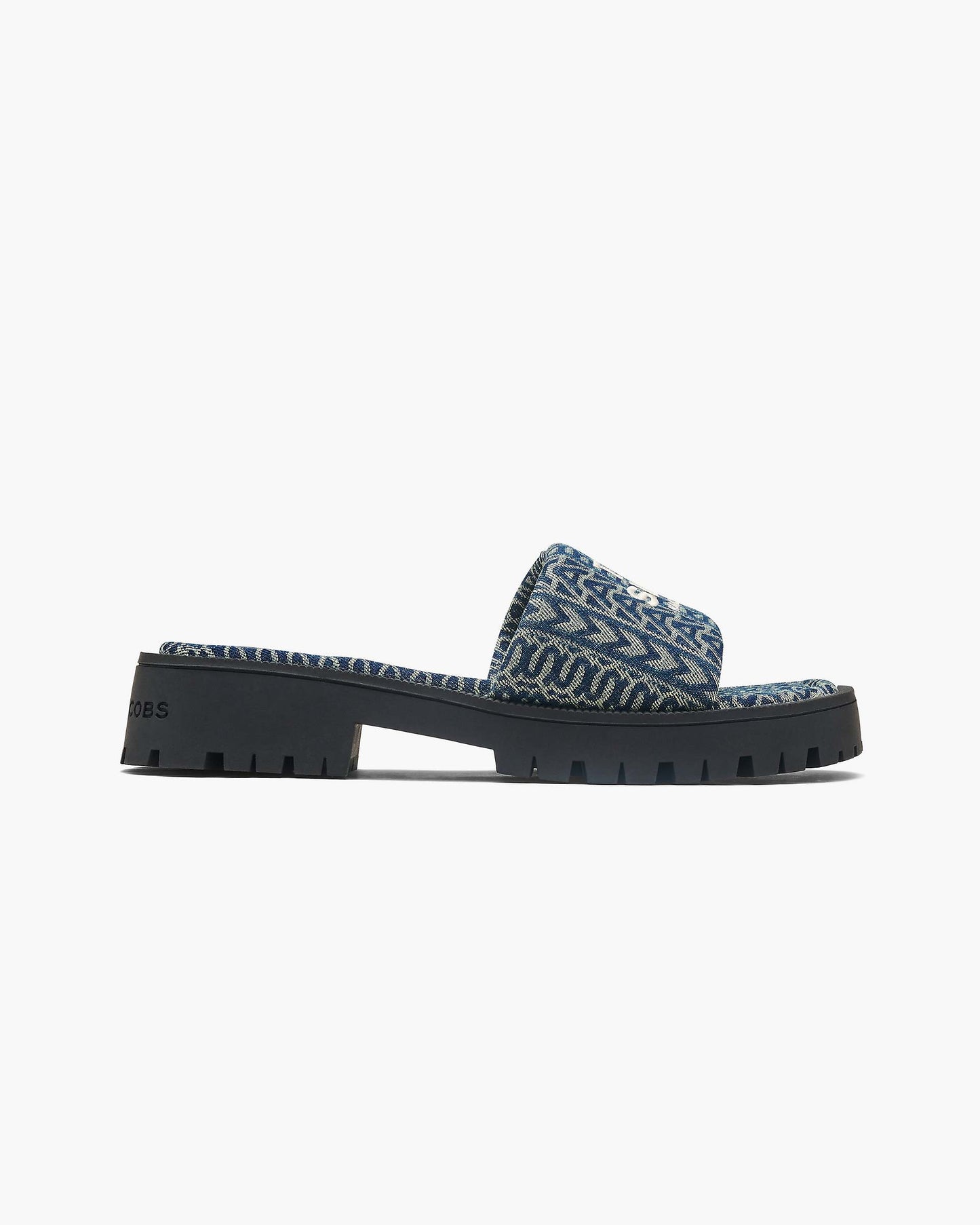 The Denim  Monogram Lug Sole Slide
