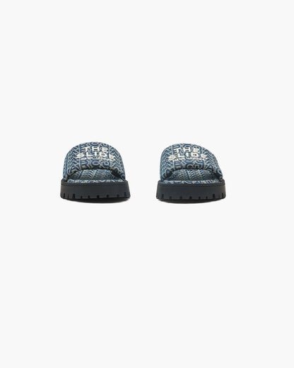 The Denim  Monogram Lug Sole Slide