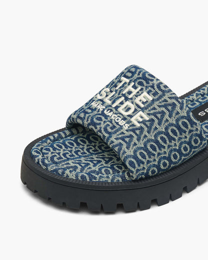 The Denim  Monogram Lug Sole Slide