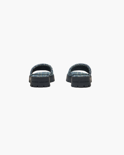 The Denim  Monogram Lug Sole Slide