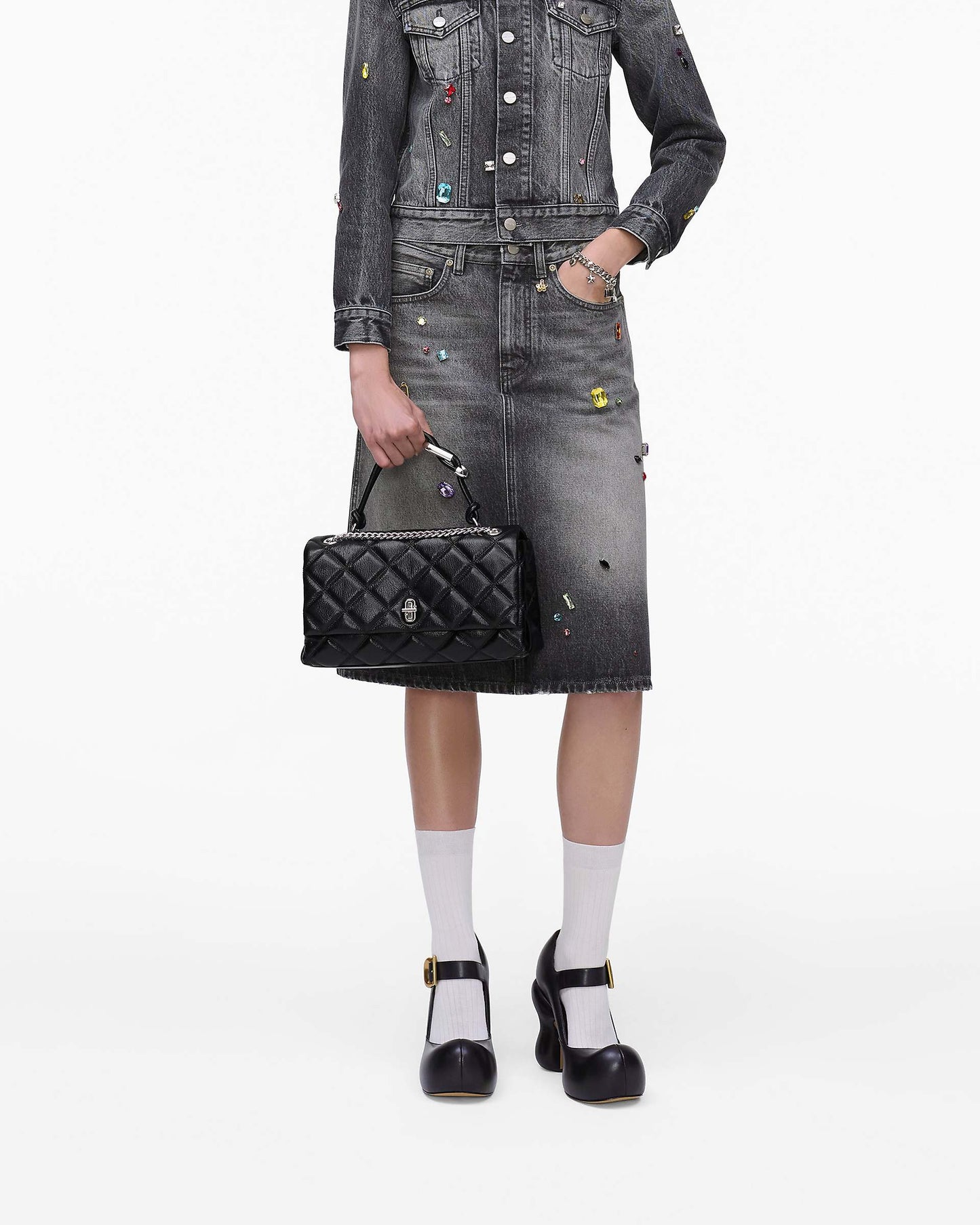 The Quilted  Dual Convertible Shoulder Bag