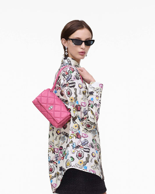 The Quilted  Mini Dual Shoulder Bag