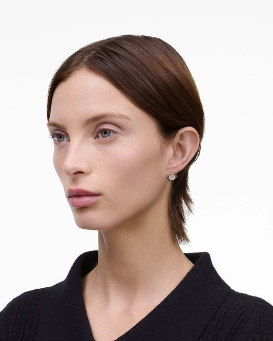 The Button  Mother Of Pearl Stud Earrings