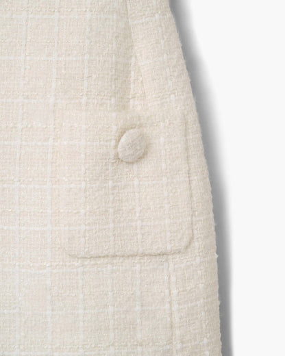 Sculptural Tweed Dress