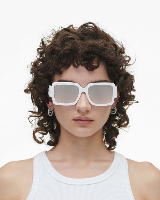 The Bold  Logo Square Mirrored Sunglasses